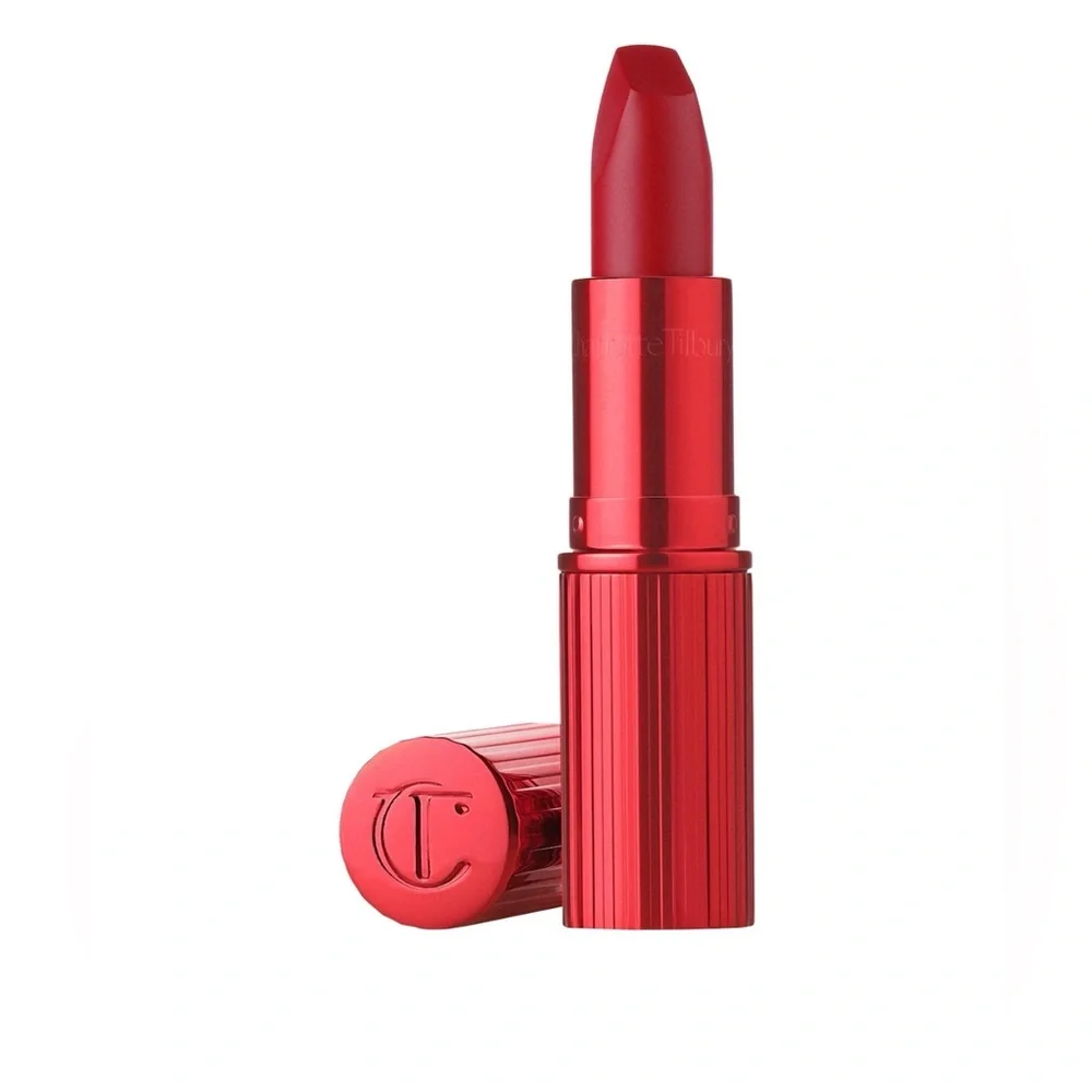NIB Charlotte Tilbury Matte Revolution Hydrating Lipsticks in Pizzazz - Red